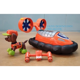 Bộ chó rời lớn ZUMA + ca nô cứu hộ phim Những chú chó cứu hộ - Paw Patrol