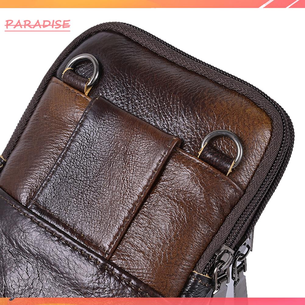 Túi Đeo Chéo Bằng Da Bò Kiểu Vintage Cho Nam