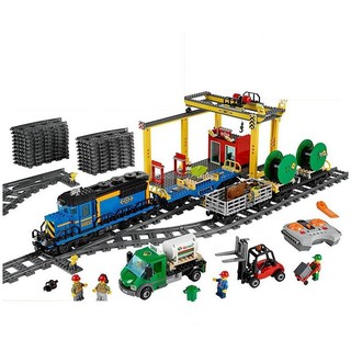 Lego City Lepin 02008 Cargo Train - Xếp hình Tàu Chở Hàng Điều Khiển Từ Xa 959 khối