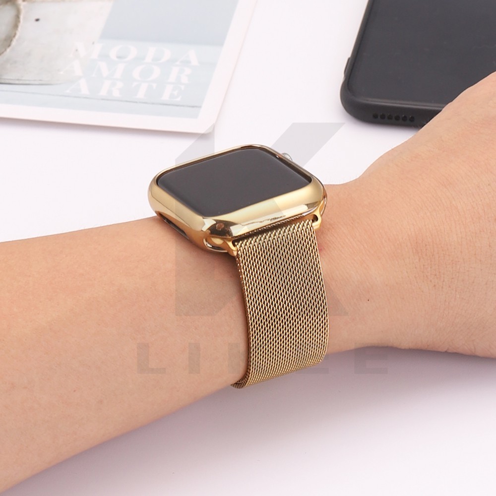 Vỏ Và Dây Đeo Thời Trang Bằng Milan Cho Đồng Hồ Apple Watch 38mm 42mm 44mm 40mm Dòng 6 / Se / 5/4/3/2/1