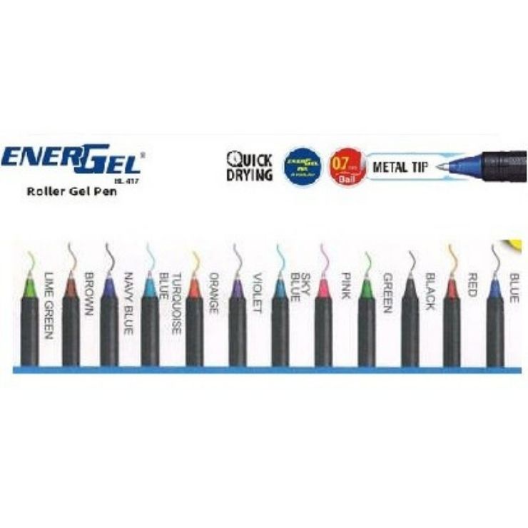 Bút Bi Gel Pentel Energel BL417 ngòi 0.7 nắp đậy.