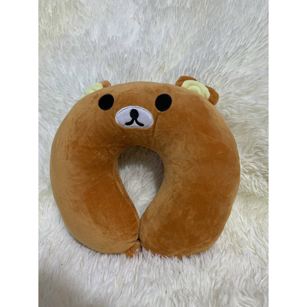 Gối kê cổ chữ U gối cho dân văn phòng đi du lịch có nút bấm - Vỏ Nhung mịn,Chất liệu bông êm Hàng Loại 1