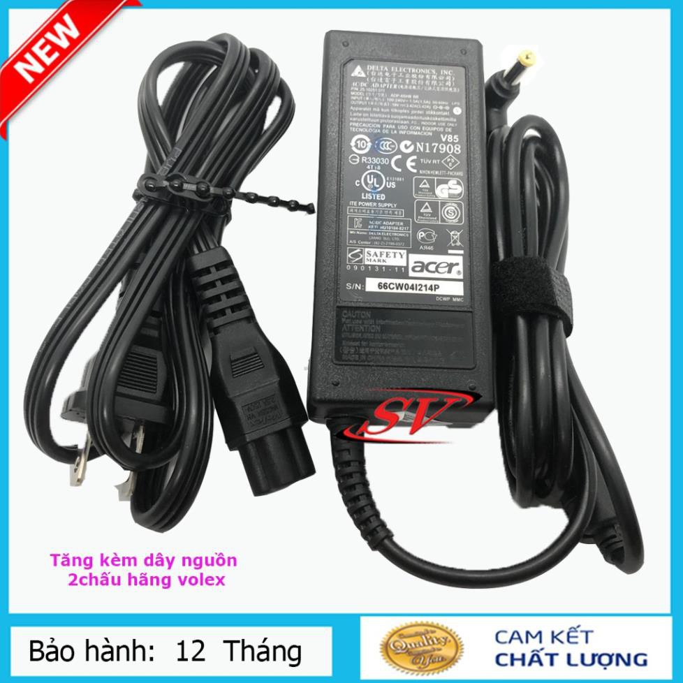 Sạc laptop acer 19V-3,42A 65W - Bảo hành 12 tháng