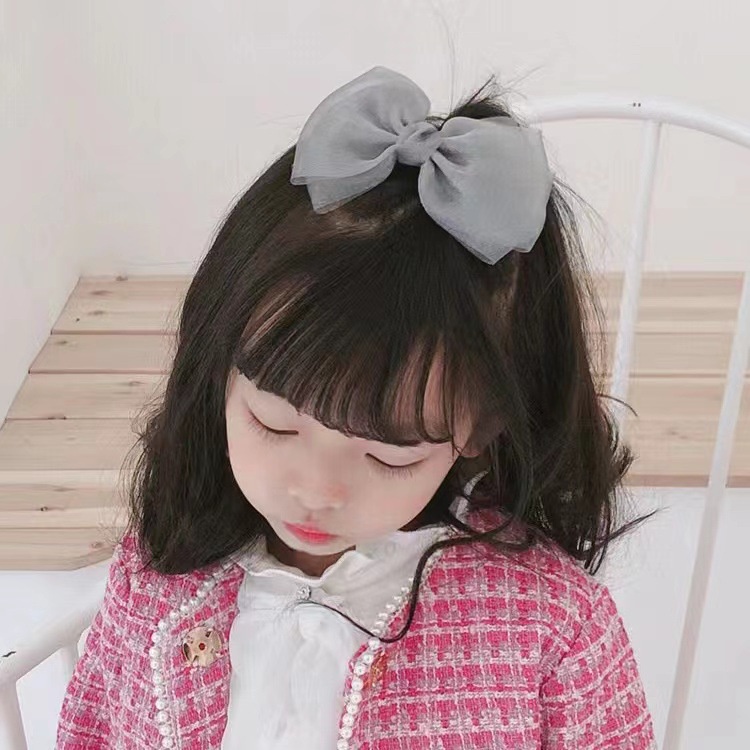 1 Cặp Kẹp Tóc Hình Nơ Dễ Thương Dành Cho Bé Gái