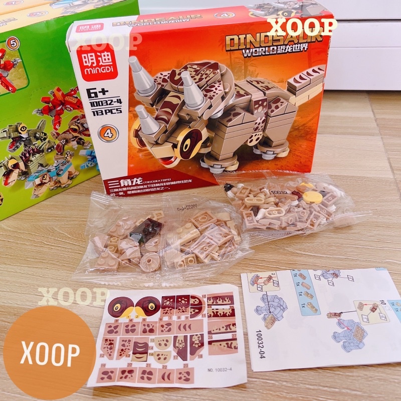Đồ chơi ! Lego ninja khủng long mảnh nhỏ cho bé từ 6 tuổi