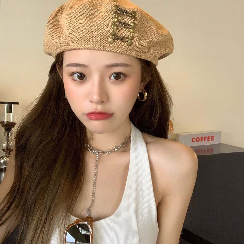 Mũ nồi đan len phong cách retro kiểu Hàn Quốc dễ phối đồ cho nữ