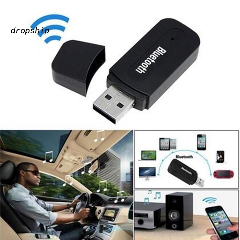 USB nhận tín hiệu bluetooth kết nối âm thanh DP 3.5mm AUX cho dàn loa xe hơi/máy tính