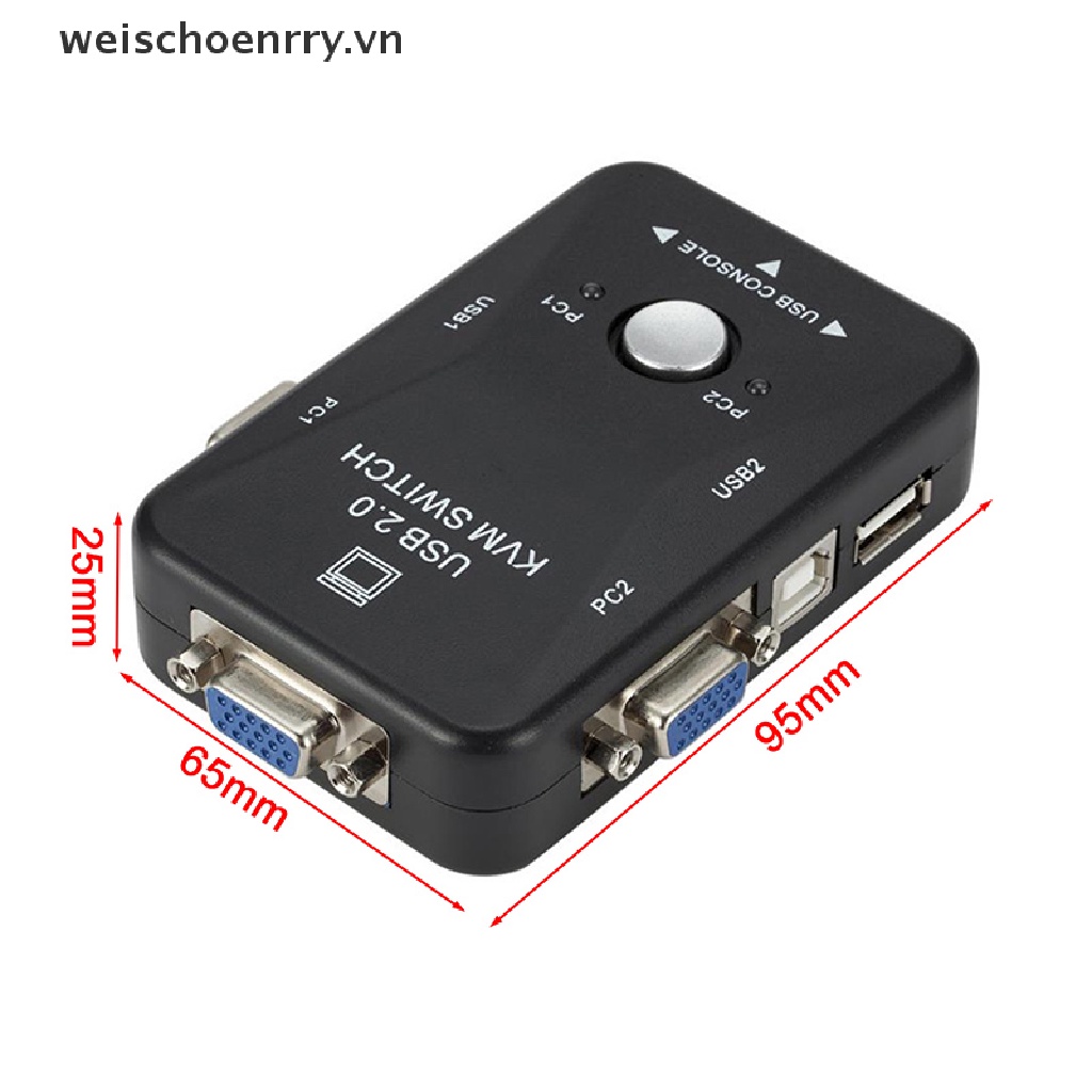 Bộ Chia Cáp VGA USB 2.0 Cho Màn Hình / Chuột / Bàn Phím Máy Tính