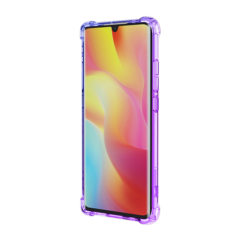 Ốp Điện Thoại Tpu Trong Suốt Hai Màu Chống Rơi Chống Sốc Cho Xiaomi Note 10 Lite X6 A2 Redmi 9 9c 9a