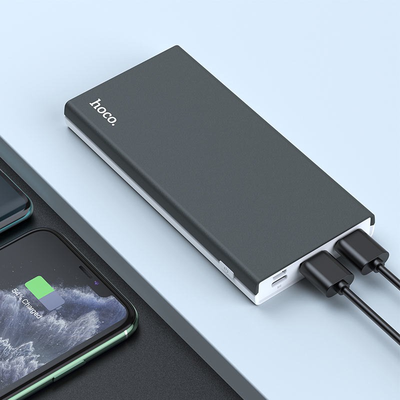 Pin sạc dự phòng di động CHÍNH HÃNG HOCO J66 dung lượng 10000mAh, đầu vào Micro / Type-C, đầu ra 2 cổng USB 2A