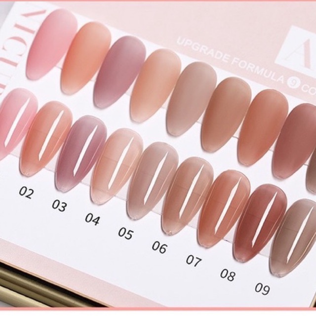 Sơn gel thach AS set 9 chai mã ALB hàng chuẩn dung tích 15ml