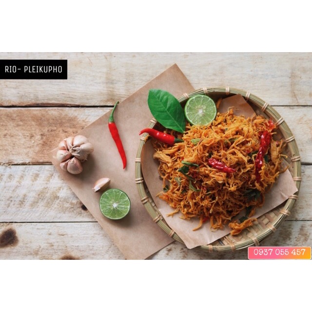 (FREESHIP 99k) 100gr Khô gà lá chanh