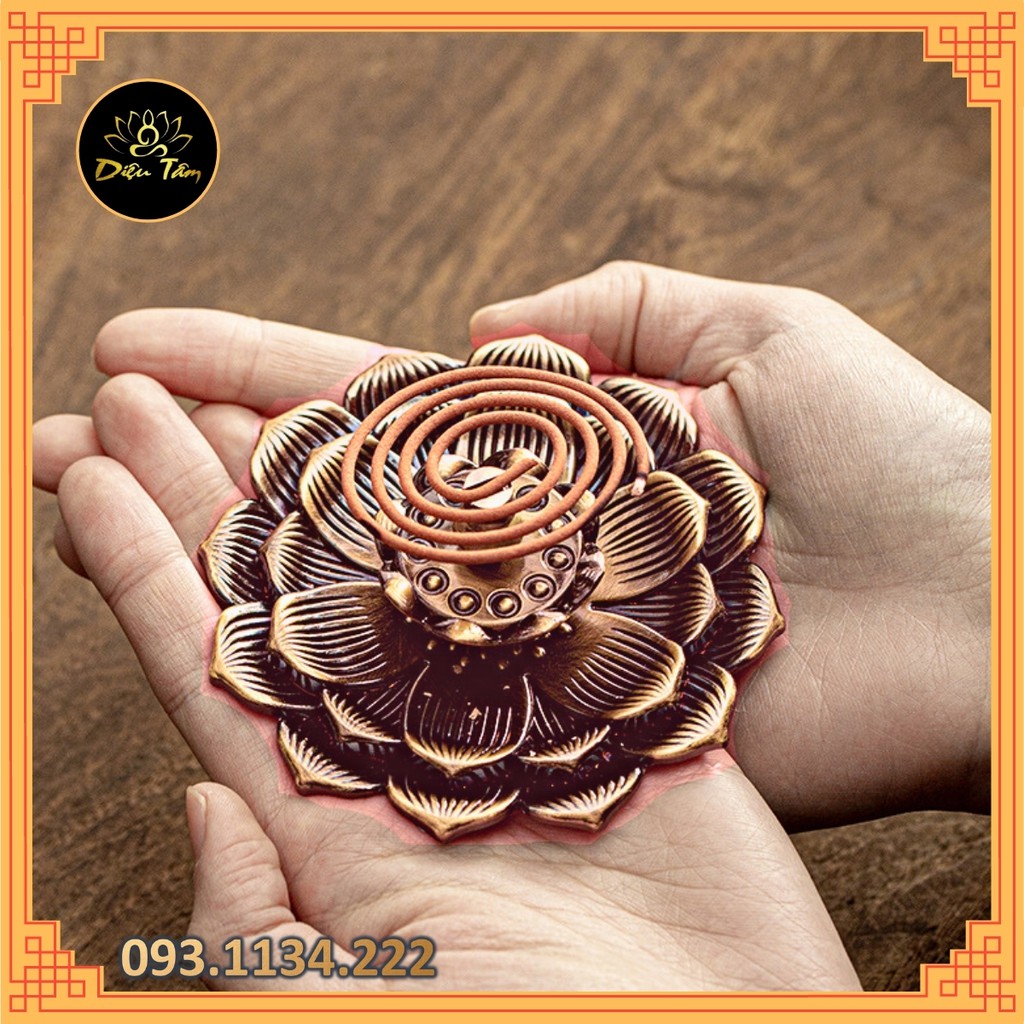 Đế cắm hương lư xông trầm dùng để xông trầm hương, trầm nụ, nhang trầm, hương vòng...4 chức năng