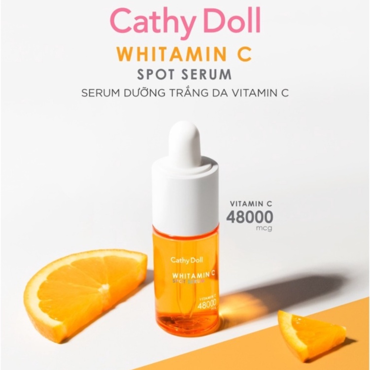 Tinh chất dưỡng trắng da mờ thâm Cathy Doll Whitamin C Spot Serum 30ml