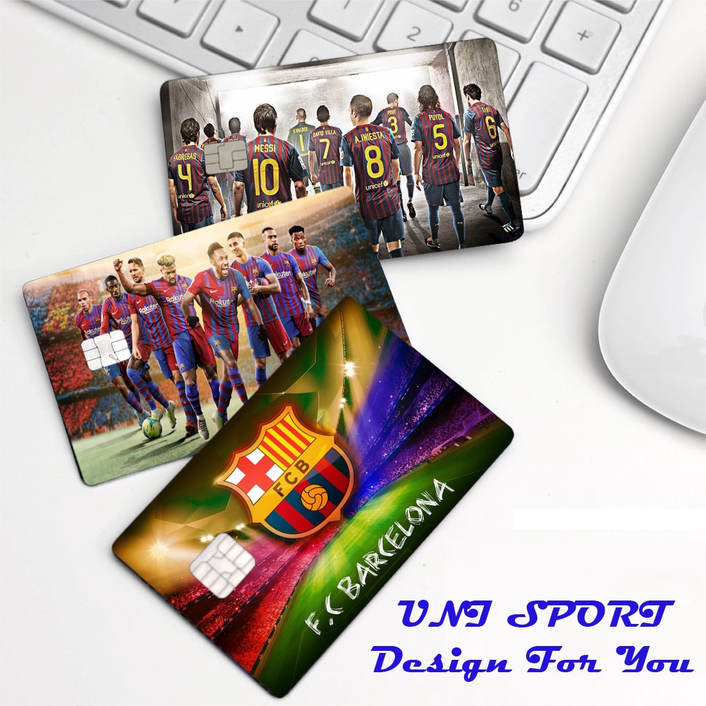 Miếng Dán thẻ ATM hình CLB Bacerona (Sticker/Miếng dán Thẻ Ngân Hàng, Tín dụng)