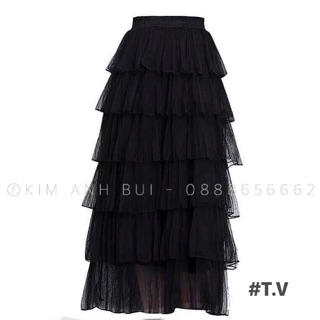Chân váy ren tầng (kèm ảnh thật )