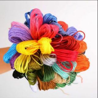 50 màu/24 màu Chỉ thêu tranh chữ thập cotton
