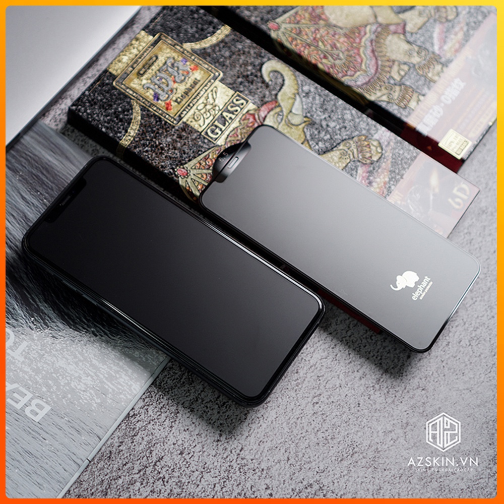 Cường lực iphone 13 Pro max Xr 7 8 Plus X Xsmax 11 Promax 12 Promax bóng WK 6D con voi hạn chế vân tay iphone