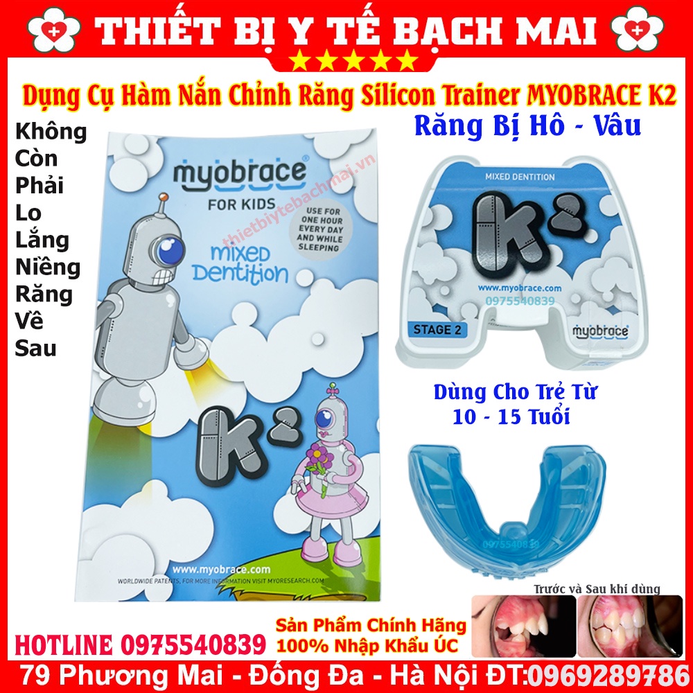 Dụng Cụ Niềng Răng Tại Nhà Trainer Myobrace For Kids K2 Răng Hô, Vâu 1