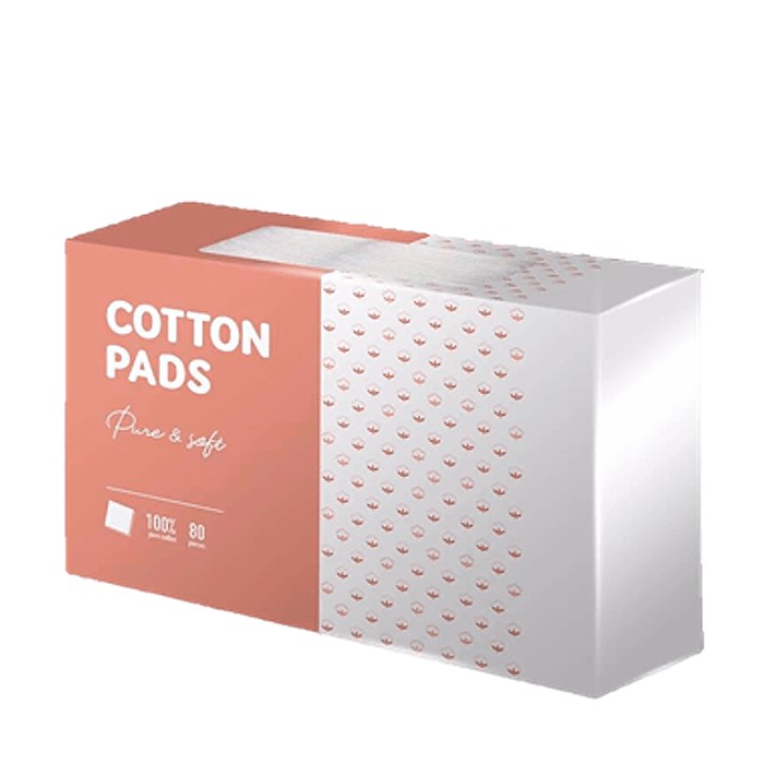 Dụng Cụ Chăm Sóc Da Mặt Beauty Box Cotton Pad Square Puffs 80 miếng/hộp