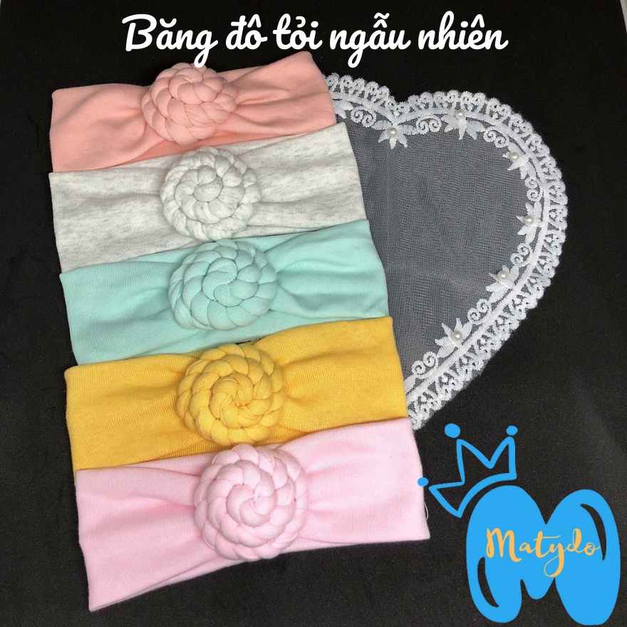 Mũ nón băng đô Turban cho trẻ nơ đội đầu cho bé gái tuban mùa hè 0 đến 2 tuổi