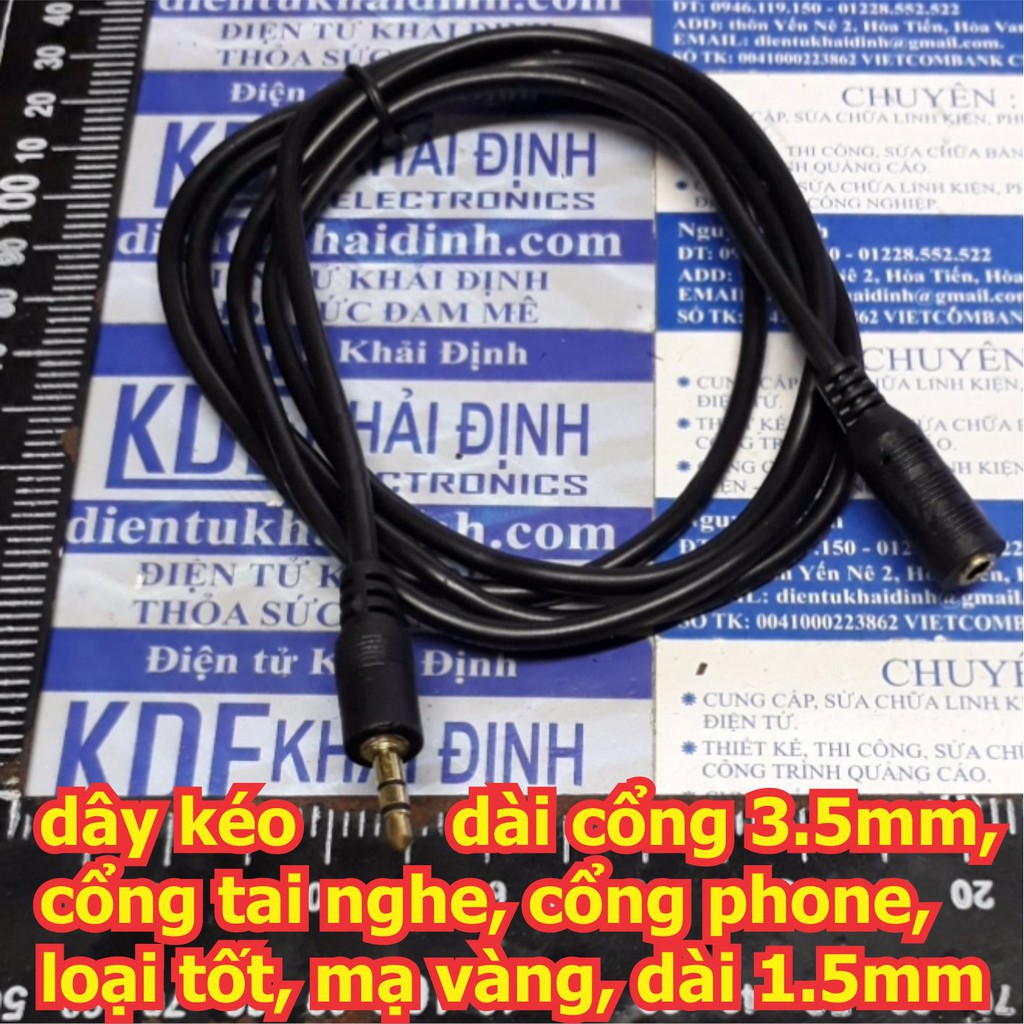 dây kéo dài cổng 3.5mm, cổng tai nghe, cổng phone kde4321