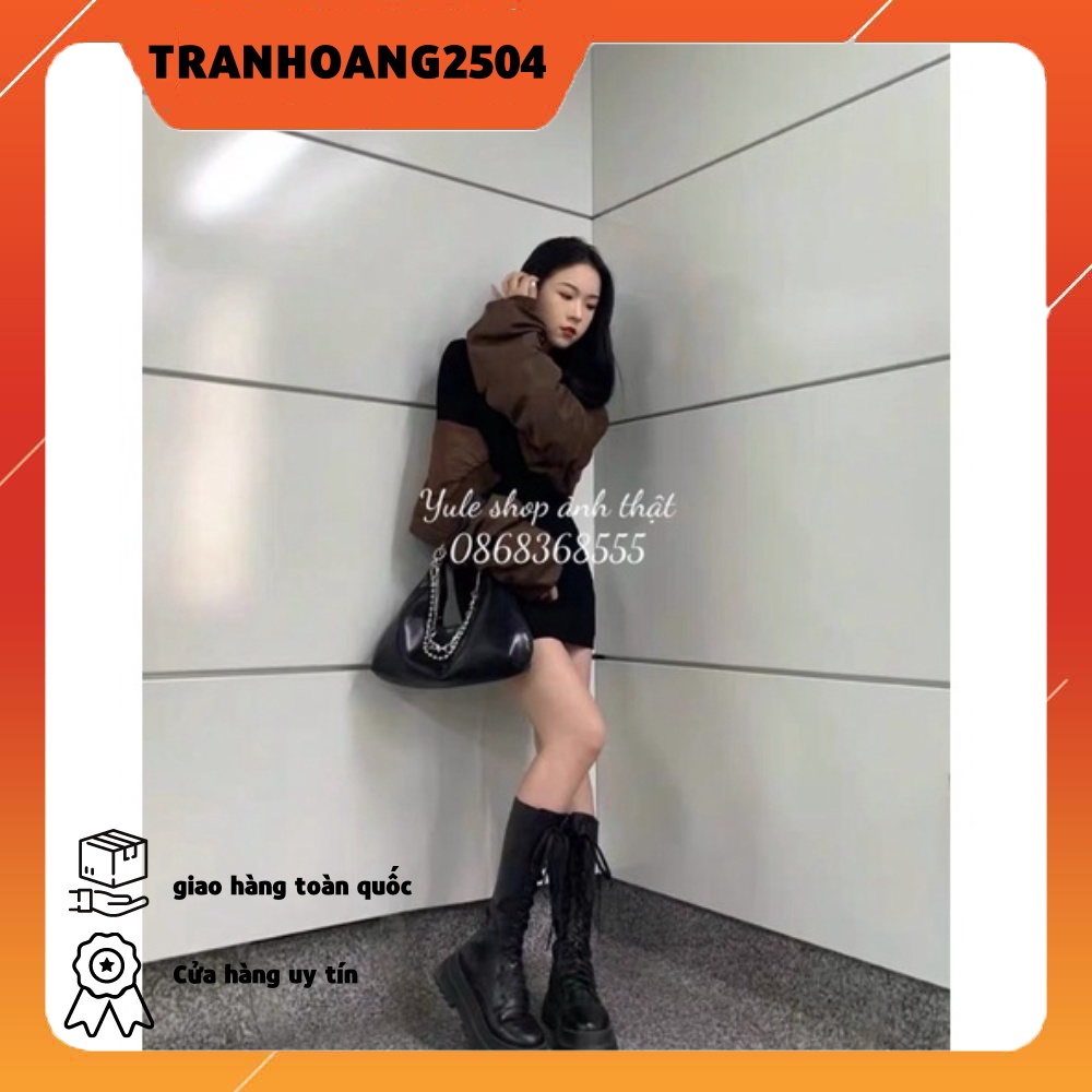 [ full hộp] boot đùi chiến binh tăng chiều cao đế 5.5cm siêu ngầu