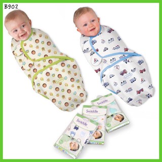 Ủ kén swaddle 100% cotton xuân hè cho bé yêu- c12