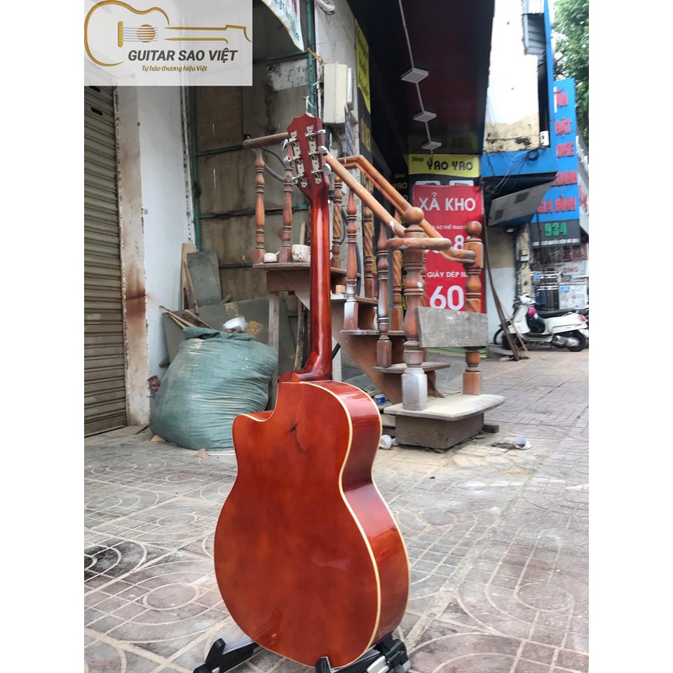 Đàn Guitar Acoustic mặt gỗ thông có ty chỉnh cần SC-01R