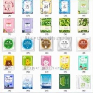 Combo 100 miếng mặt nạ dưỡng da cao cấp