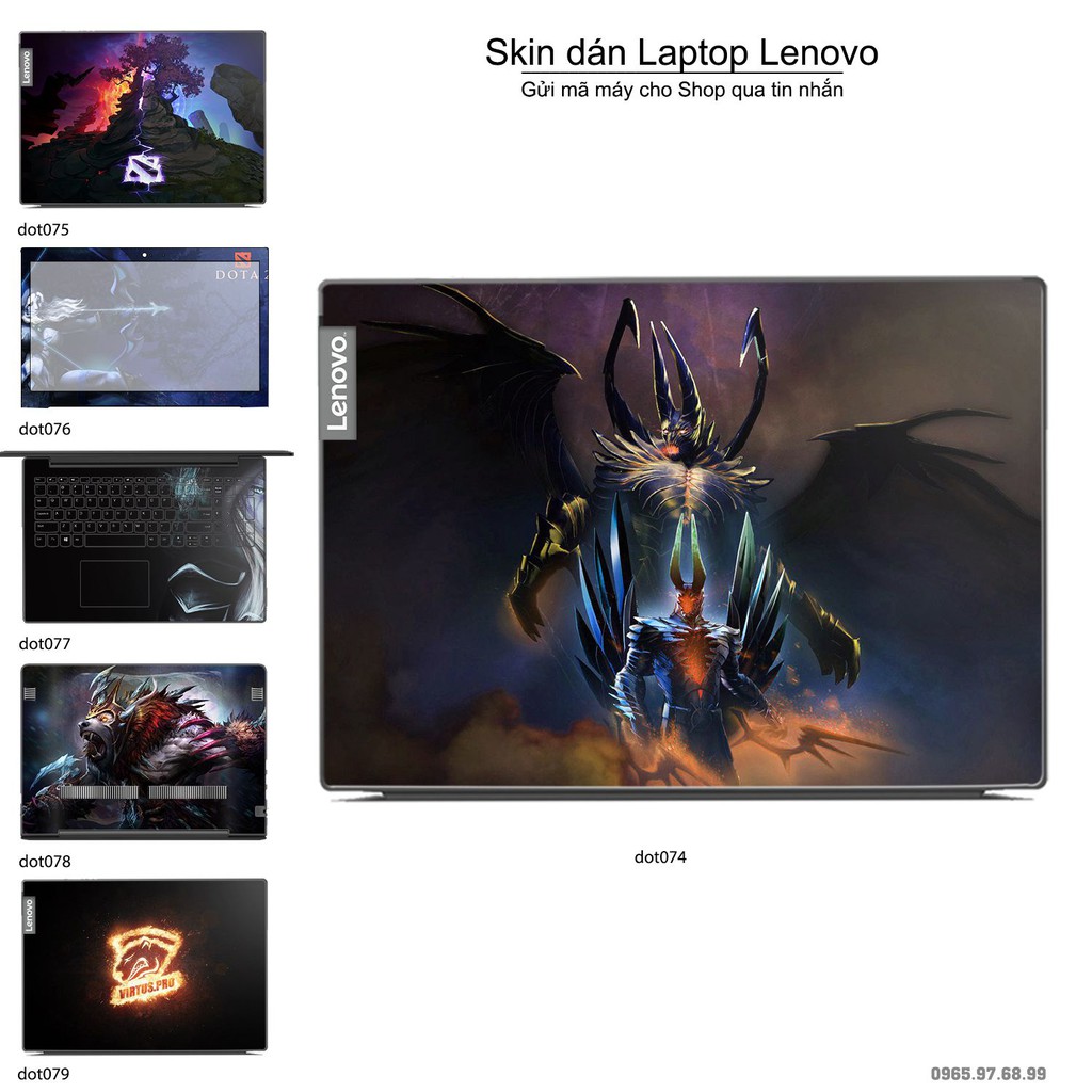 Skin dán Laptop Lenovo in hình Dota 2 nhiều mẫu 13 (inbox mã máy cho Shop)