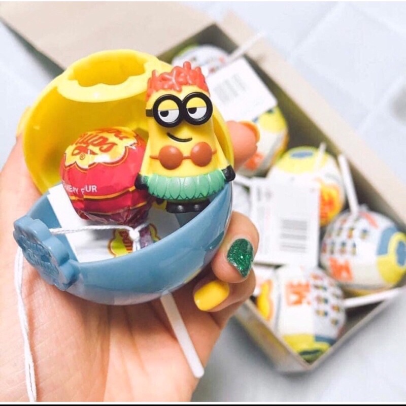 Kẹo Chuppa Chups Minions có mô hình-Gói hàng nhận quà