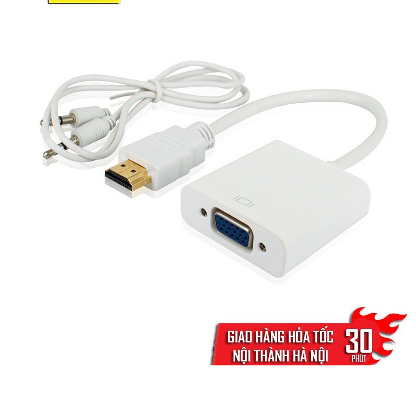 Cáp chuyển HDMI sang VGA Adapter xuất ra cả âm thanh/Audio