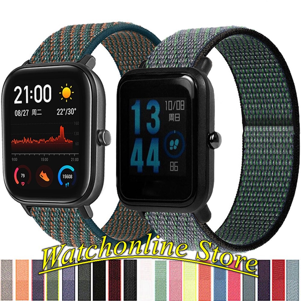 Dây đeo Nylon Sport Loop Xiaomi Amazfit GTS 2 Mini  / GTS 2 / GTS 2e Amazfit Bip S U Pro / Bip Lite  20mm