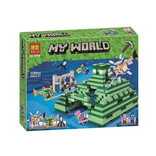 Lego minecraft tàn tích dưới đại dương