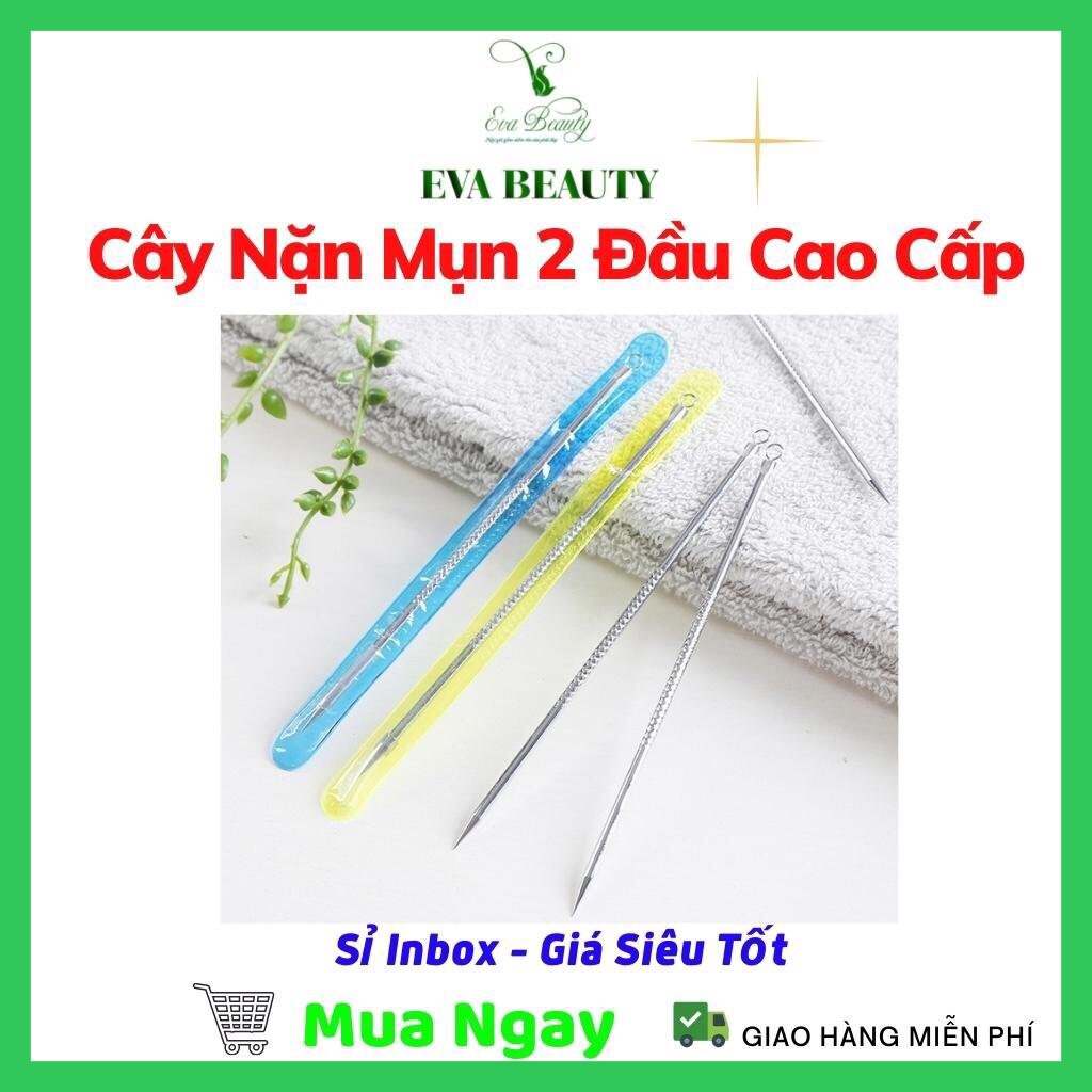 Cây Nặn Mụn 2 Đầu Que Nặn Mụn Cao Cấp Inox EVA