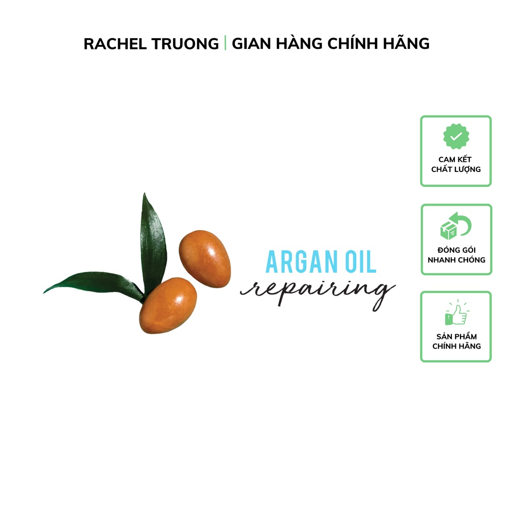 Xịt dưỡng tóc Hask Argan Oil dưỡng chất dầu argan phục hồi tóc khi dùng nhiệt