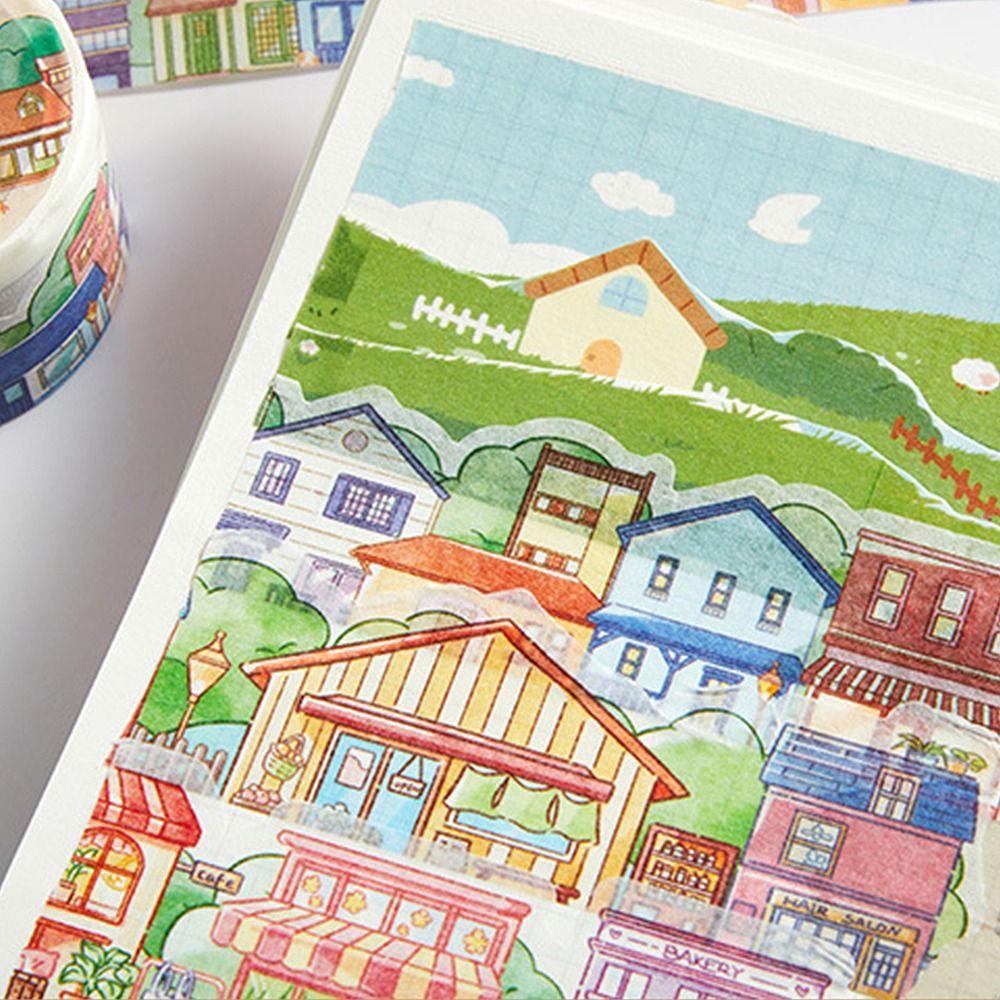 DORAW Set 6 Cuộn Băng Keo Dán Trang Trí Sổ Tay