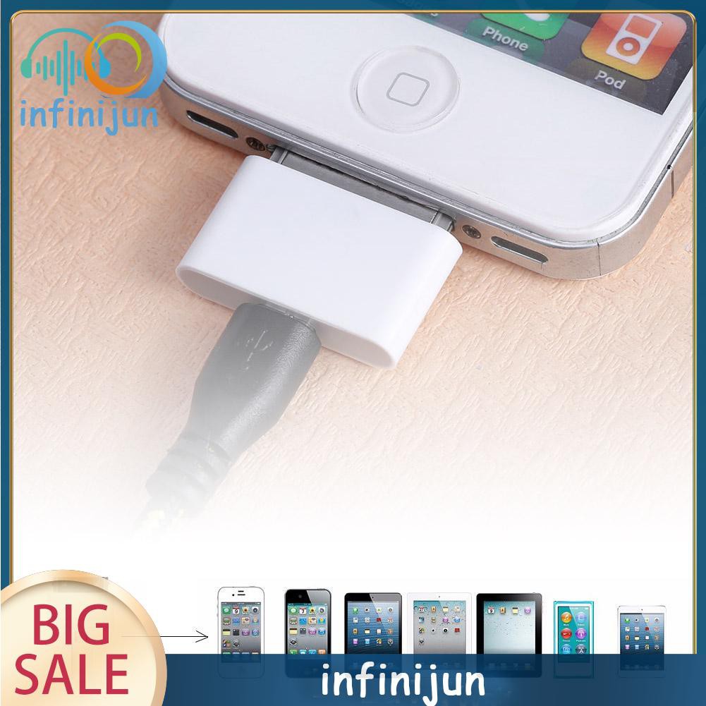 Đầu Chuyển Đổi Micro Usb Cái Sang Đực Cho 30 Pin 4 4s 3g 3gs
