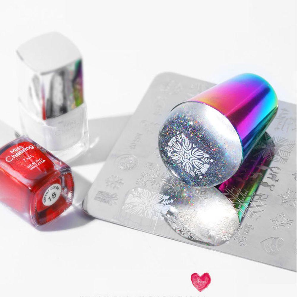 Dụng Cụ In Hình Móng Tay Nghệ Thuật Bằng Silicone Trong Suốt