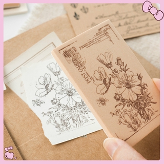 🌈Up Preferred [Hàng Chất Lượng Cao] Sổ Tay Đóng Dấu Bằng Gỗ Đẹp Mắt Phong Cách Yanji Retro Đơn Giản