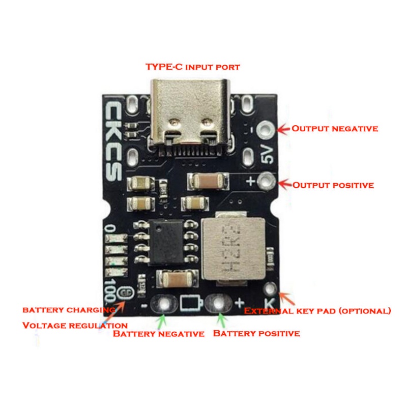 Mô Đun Tích Hợp Sạc Pin PCB Tương Thích Với w / 18650 Lithium Cho Điện Thoại Di Động