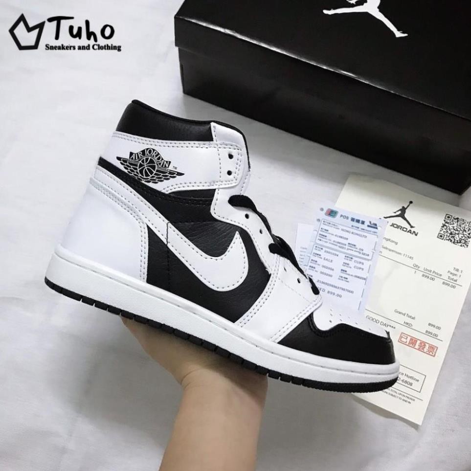 Giày Jordan 1 High, Giày Thể Thao JD1 Cao Cổ Trắng Đen, Da Bò Cao Cấp Full Size (36-43) - TuhoShop.com