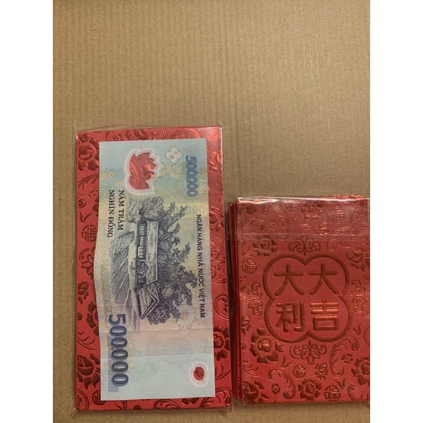 Size Lớn Set 20 40 bao Lì xì cưới to đỏ tết, lì xì tết 2024, đám cưới