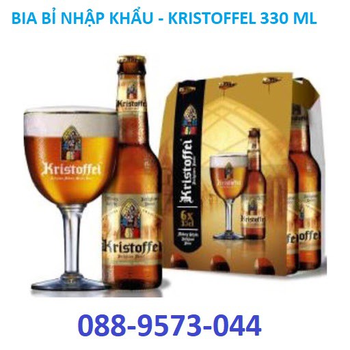 1 THÙNG 24 CHAI - Bia Bỉ nhập khẩu - Kristoffel 6% Chai 330ml