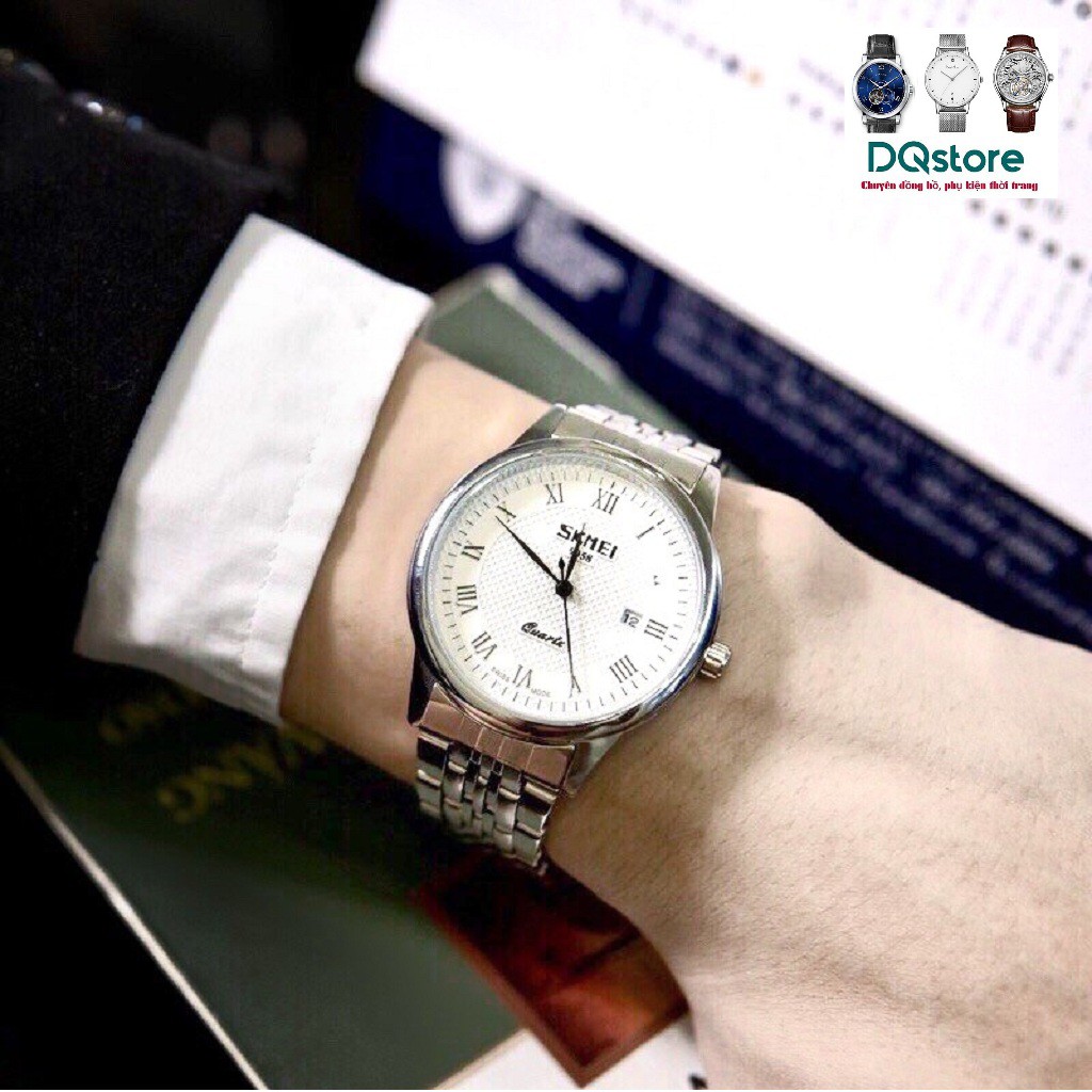 (CHÍNH HÃNG) đồng hồ nam chính hãng Skmei, dây thép chống rỉ 316l, kính cong saphire, chống nước tốt 3ATM | BigBuy360 - bigbuy360.vn