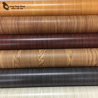 [ CHỌN MÀU ] Giấy dán tường có keo - decal dán tường vân gỗ