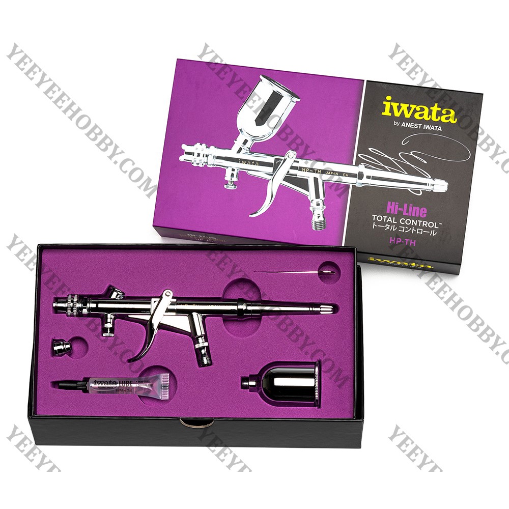 BÚT SƠN MÔ HÌNH - ANEST IWATA - HI-LINE HP-TH GRAVITY FEED DUAL ACTION TRIGGER AIRBRUSH
