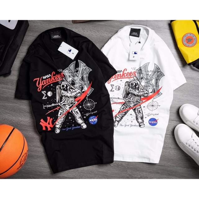 Áo thun nam cổ tròn yankees