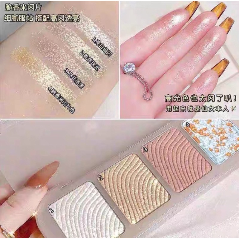 (HỎA TỐC)Phấn Highlight 4 ô siêu tiện lợi Xiyuan ( đọc mô tả ) | BigBuy360 - bigbuy360.vn